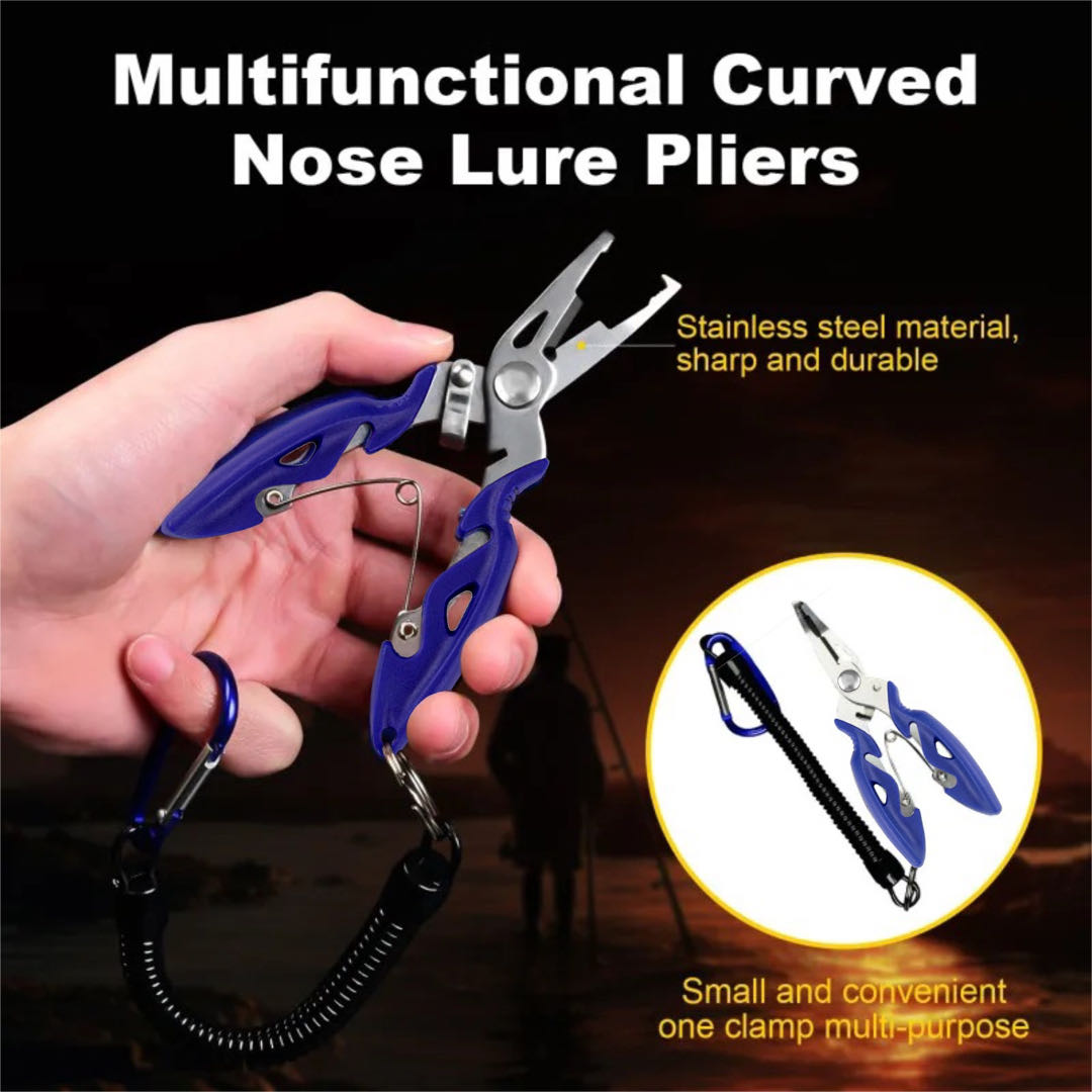 Fishing Equipment Basics - Multifunctional Curved Mouth Road Sub Pliers