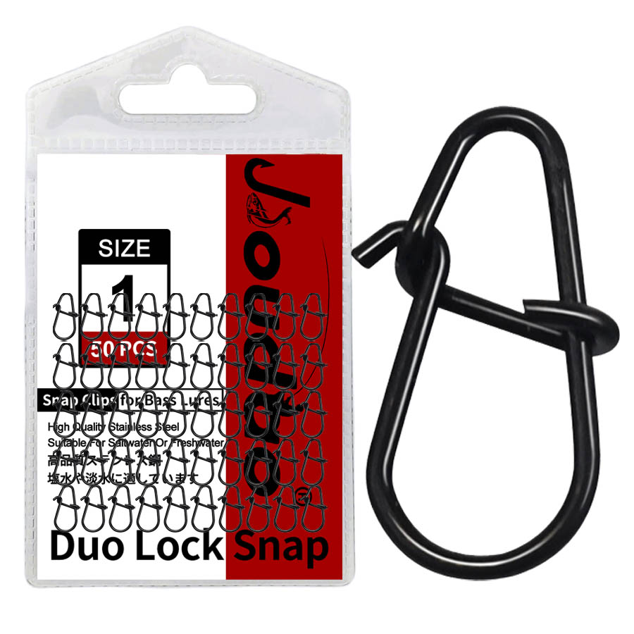 Fishing Equipment Basics - 50Pcs Crankbait Snaps Stainless Steel Duo
