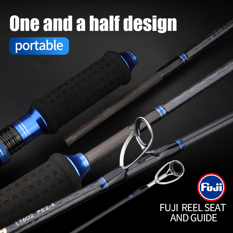 Fishing Equipment Guide - ROLLFISH Premium 2-Section Carbon Fiber Fast