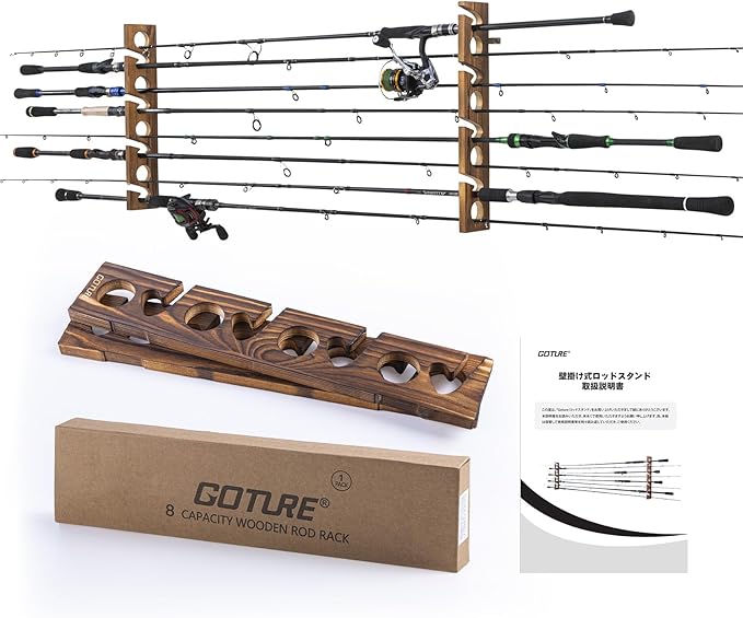 Goture Wood Fishing Rod Holder - огляд і ціна Fishing Equipment Holder