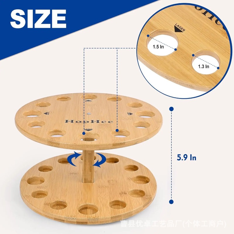 Round Solid Wood Fishing Rod S - огляд і ціна Fishing Equipment Holder