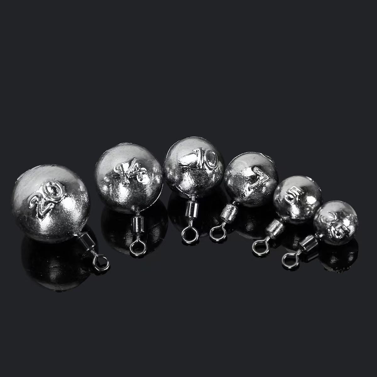 10pcs 5-20g Round Ball Lead Si - огляд і ціна Fishing Equipment On Sale