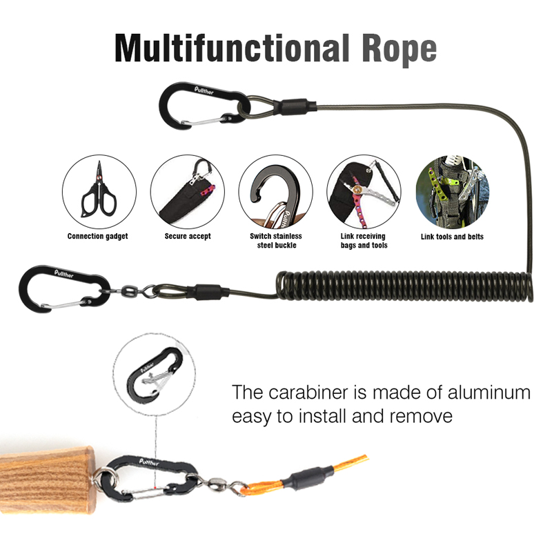 fishing tools Coiled Lanyards  - огляд і ціна Fishing Equipment On Sale