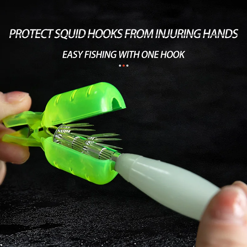 10Pcs/Lot Squid Jig Hook Cover - огляд і ціна Fishing Equipment Basics