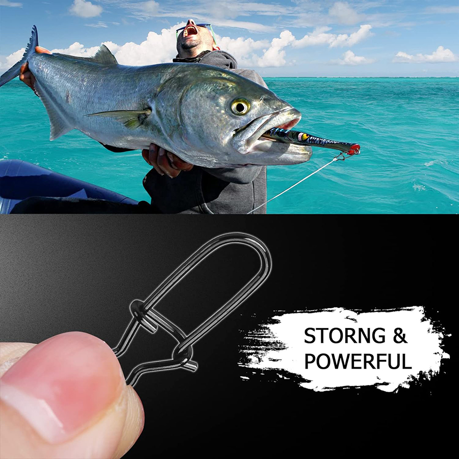 50Pcs Crankbait Snaps Stainles - огляд і ціна Fishing Equipment Basics
