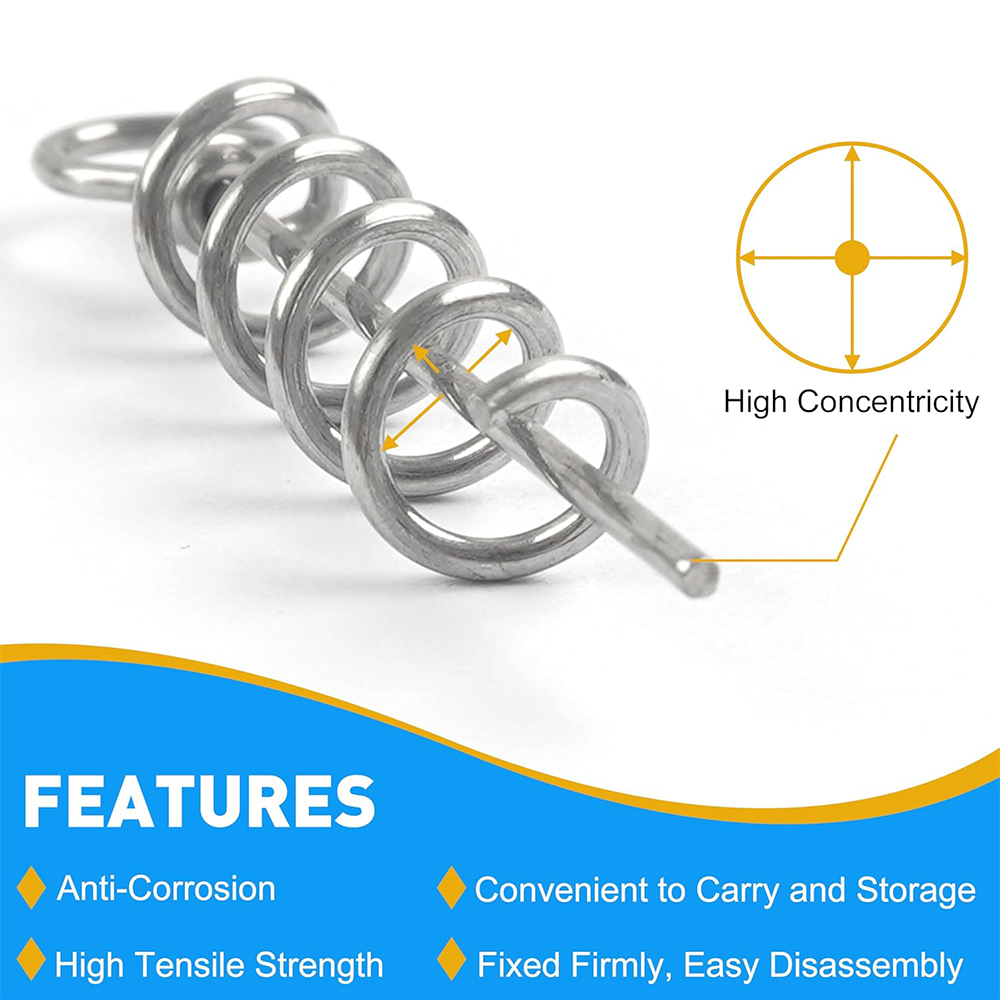 50Pcs Spring Twist Lock Fishin - огляд і ціна Fishing Equipment Basics