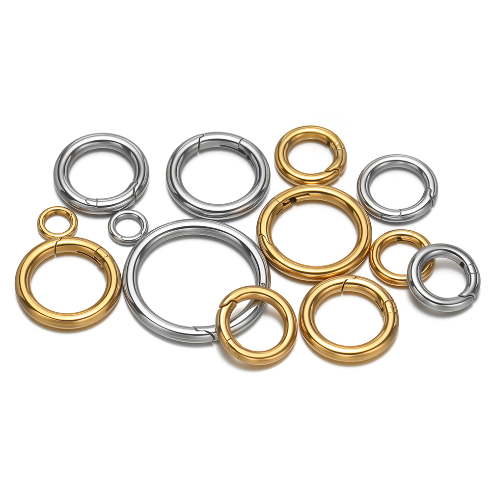 2Pcs/Lot Round Spring Clasps S - огляд і ціна Circle Hook Set
