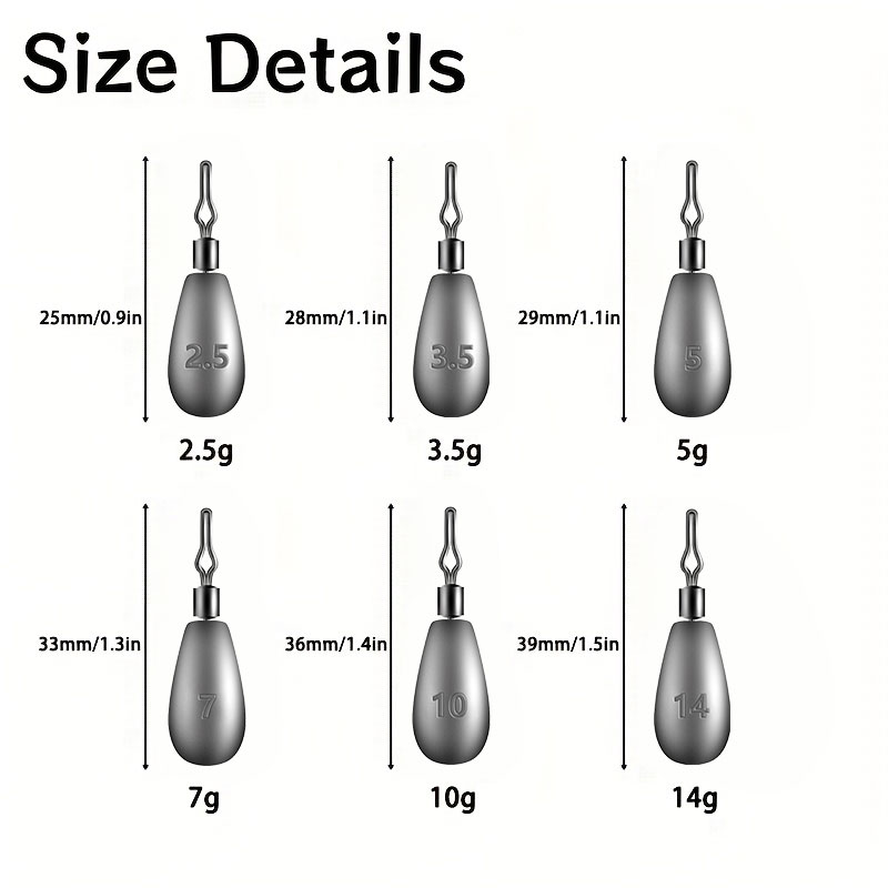[TUODIAO] Droplet-Shaped Lead  - огляд і ціна Fishing Equipment On Sale
