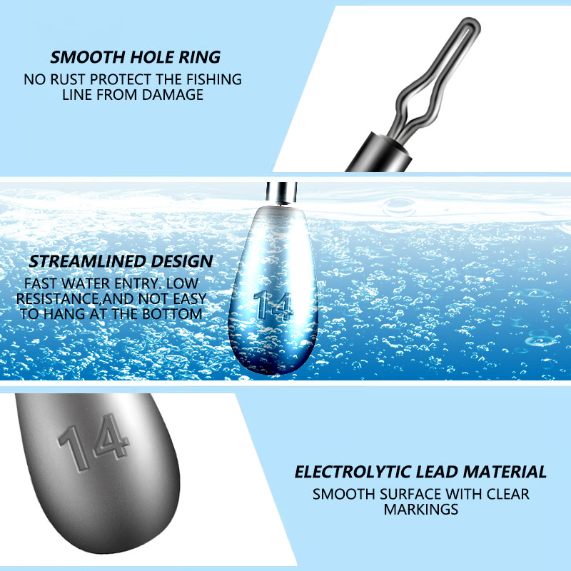 [TUODIAO] Droplet-Shaped Lead  - огляд і ціна Fishing Equipment On Sale