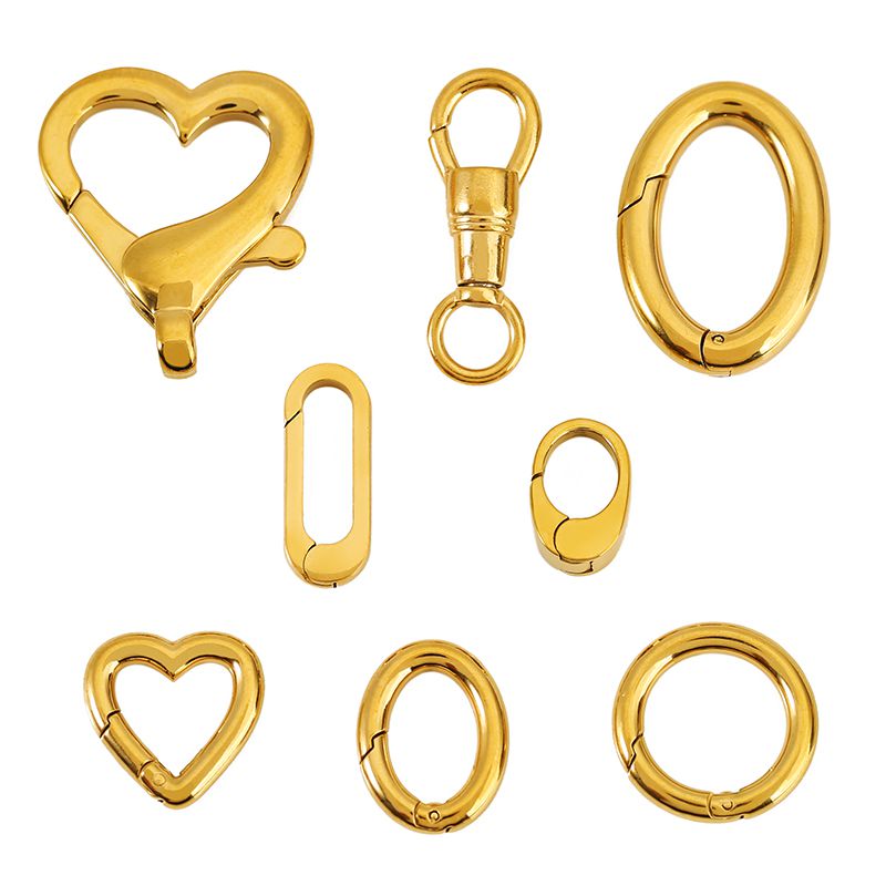 2pcs Stainless Steel Clasp Str - огляд і ціна Circle Hook Set