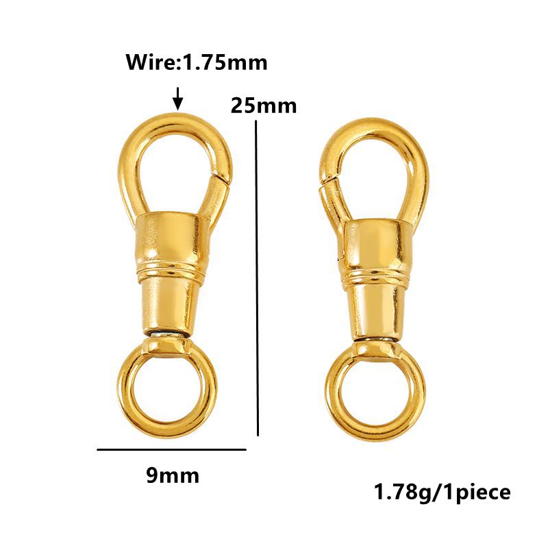 2pcs Stainless Steel Clasp Str - огляд і ціна Circle Hook Set